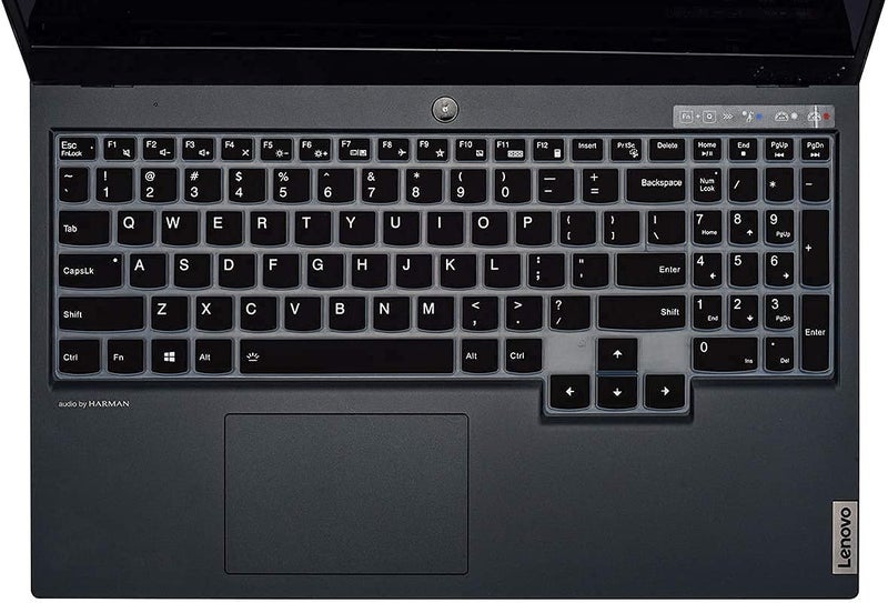 Vnj Accessories Silicone Keyboard Skin Cover For Lenovo Legion 5 / Legion Slim 5I / Legion Pro 5I / Lenovo Loq & Legion Pro 7I | Lenovo Ideapad Gaming 3 3I 15.6Inch & 16Inch Gaming Laptops (Black) - Image 1
