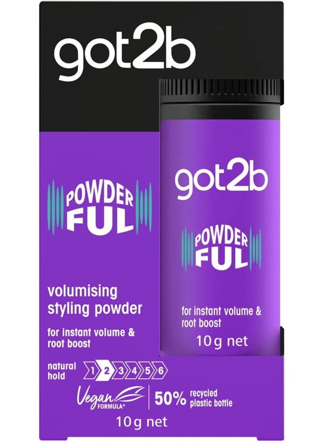 Schwarzkopf Powder'ful Volume Unisex Root Hair Styling Powder, For Instant Volume and Root Boost, Vegan, 10g