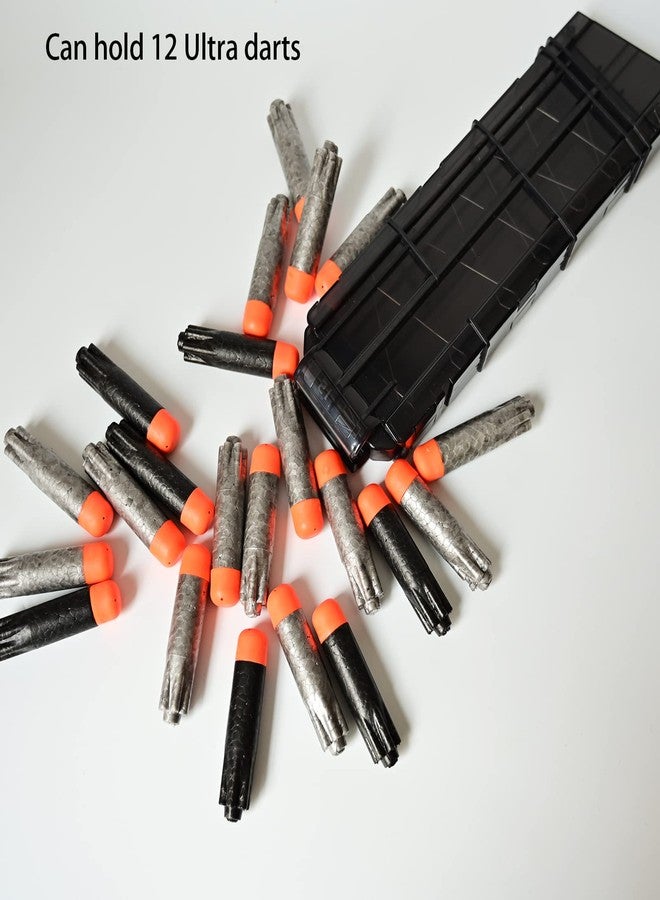 OIMIO 12-Dart Ultra Magazine, Magazine Bullet Clip for Nerf Ultra 2 pcs Black - Image 3