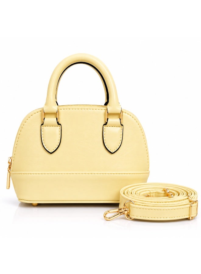 Elegant Women's Top Handle Handbag with Adjustable & Detachable Shoulder Strap - Image 2