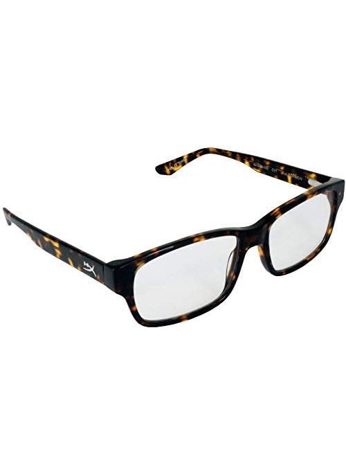HYPERX HyperX Spectre 1st Edition  Gaming Eyewear Blue Light Blocking Glasses UV Protection Durable Acetate Frame Crystal Clear Lenses Microfiber Pouch Hardshell Case Square Eyewear Frame  Tort  - Image 1