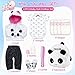 Pedolltree Reborn Baby Dolls Clothes Girl Outfits Accesories Panda 11 Pcs Set for 1719 Inch Reborn Doll Newborn GirlBoy with BackpackDiaper - Image 4