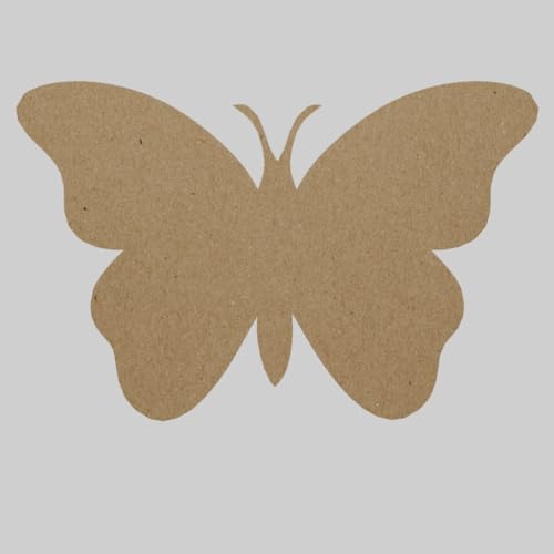 PICRAZEE Mdf Diy Cutouts Butterflies (12 Pcs) Plain Mdf Blank Cutouts For Diy, Artwork, Decoupage, Resin Art, Craft Project, Home Office Festive Décor (5.5Mm Thick) ,Brown - Image 5