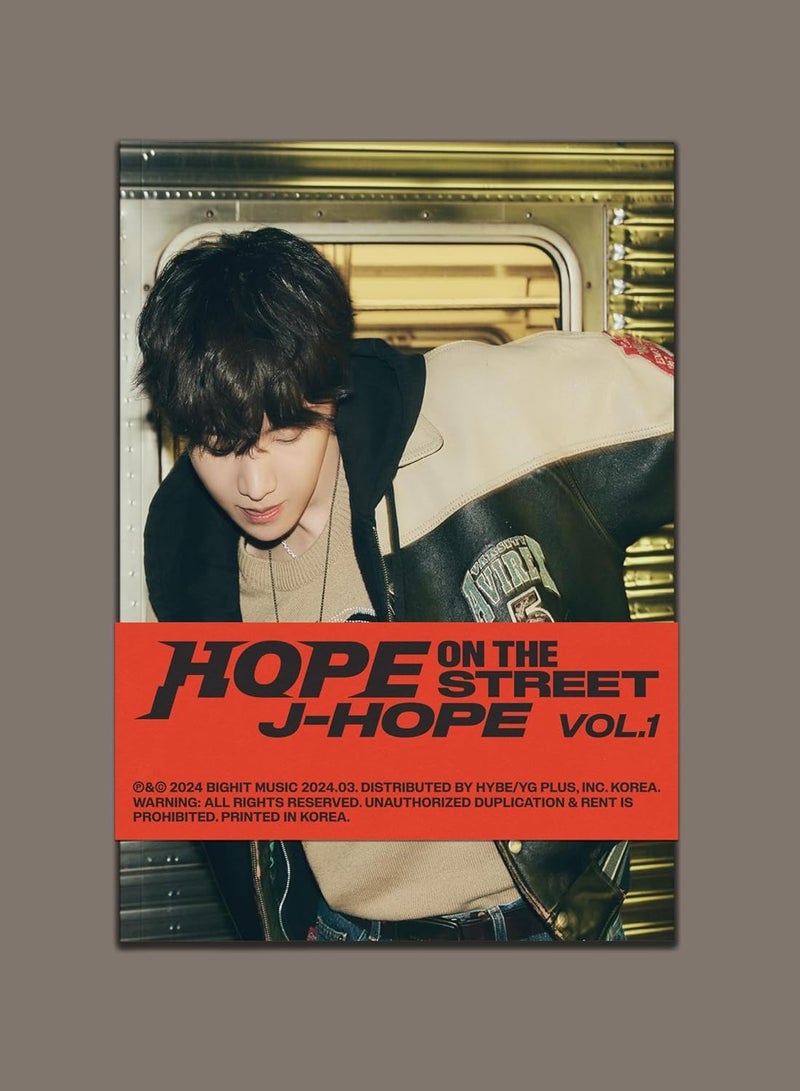 J-Hope 1st Soundtrack Album Hope On The Street Vol. 1 Weverse Version Smart Album Kpop QR Code with Sticker Lyrics Card and More (No CD Included, Digital Download Only) - Image 2
