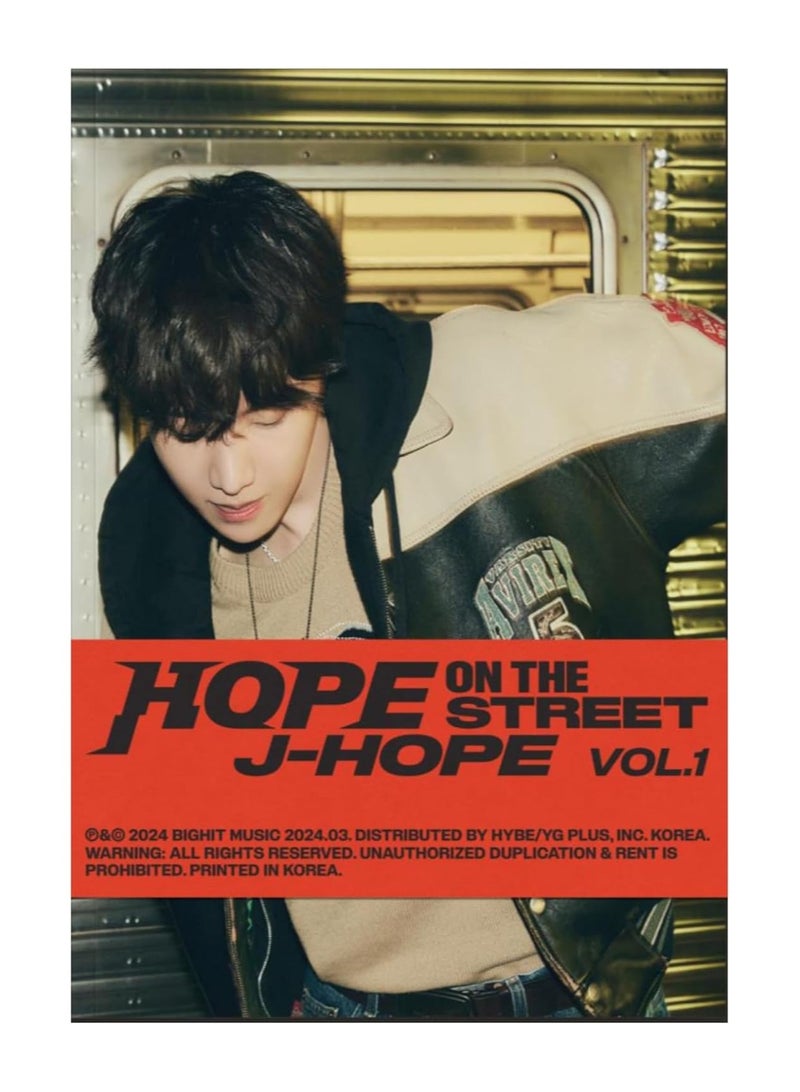 J-Hope 1st Soundtrack Album Hope On The Street Vol. 1 Weverse Version Smart Album Kpop QR Code with Sticker Lyrics Card and More (No CD Included, Digital Download Only) - Image 1