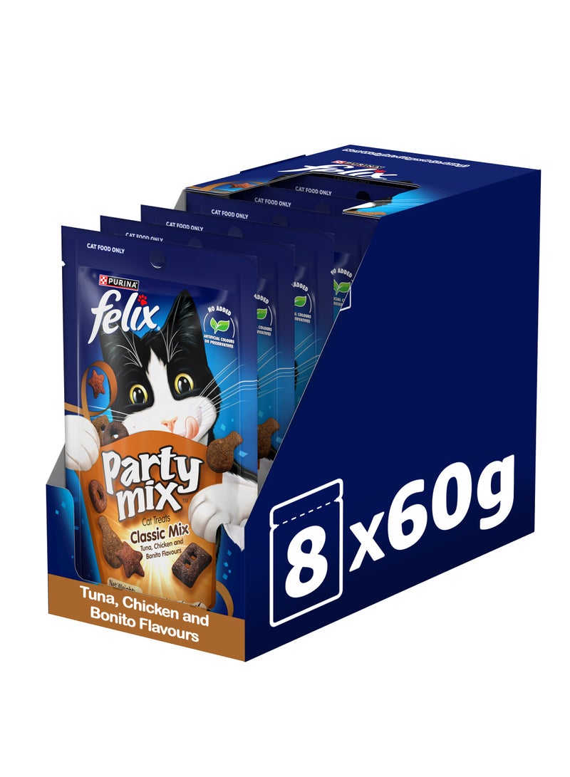Purina Felix Felix Party Mix Classic Mix Cat Treats 8 x 50g  - Image 2