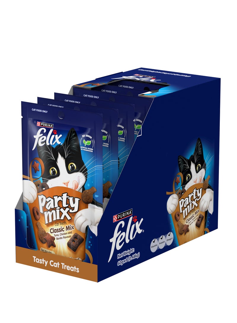 Purina Felix Felix Party Mix Classic Mix Cat Treats 8 x 50g  - Image 3