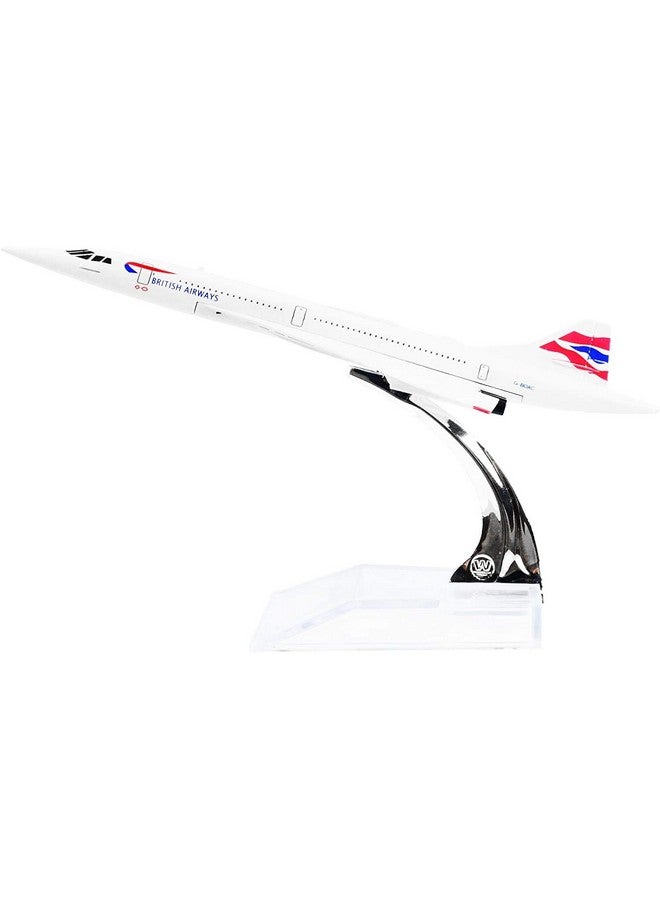 Toytle British Airways Concorde Diecast Alloy Metal Aircraft Aeroplane Model (16 Cm) - Multicolor - Image 2
