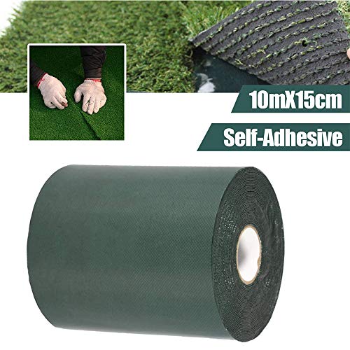 TYLife Double-Sided Artificial Grass Tape,6" x33' Self-Adhesive Synthetic Turf Seam Carpet Tape for Jointing Fake Green Lawn,Mat Rug,Connecting Garden Pet Rug - Image 2