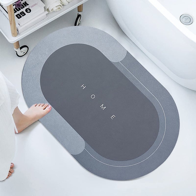 AIMERS Quick Drying Water Absorbent Mats for Bathroom Anti Slip Big Size Bathroom Floor Mat Washable Anti Skid Door Mats for Home - Image 1