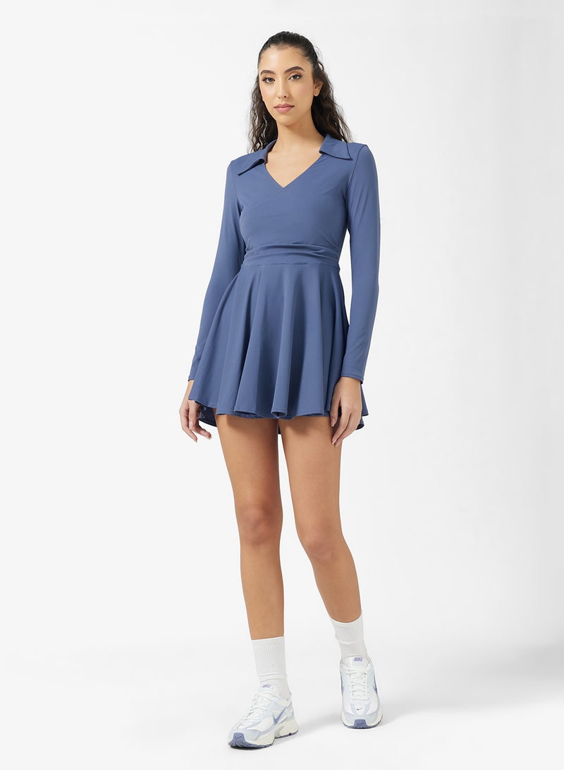 FRWD Polo Neck Tennis Dress - Image 5