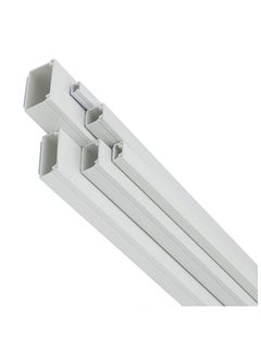 Generic Electrical PVC Trunking with Sticker 1m Long White Self Adhesive Cover Hider Cable Management (38mm x 25mm) 
