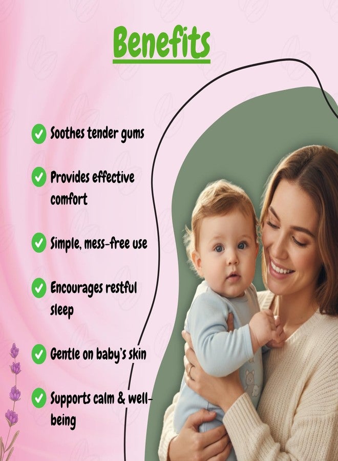 Tekme Baby Teething Roll On | Natural Teething/Soothing for 3 Months+ Babies | Dermatologically & Pediatrician Tested | 100% Ayurvedic with Chamomile, Lavender, Almond & Calendula Oils | Natural Herbal Formula (10ml) - Image 3