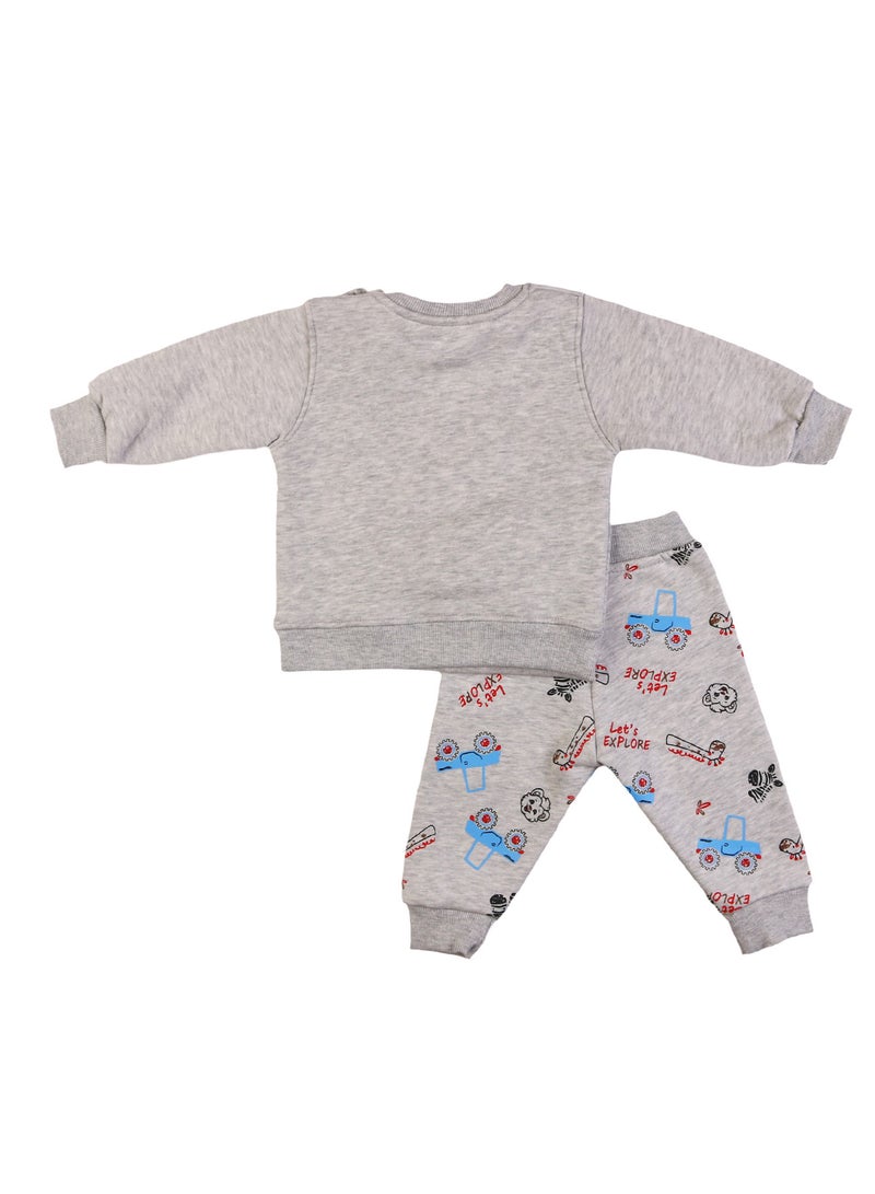 زيركون بيجامة شتوي لحديثي الولادة - 1254 - Image 3