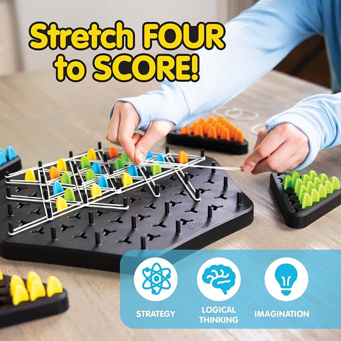 PlayMonster Triggle Triangle Chess Board Game - Board Games for Family Night - Strategic Game Play - Multi-Player Board Games - Builds Hand & Eye Coordination - Preschool Toys, Ages 8+ - Image 3