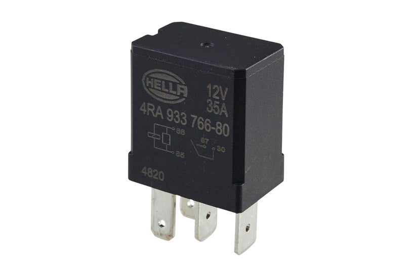 HELLA 4RA 933 766-801 Relay, main current - 12V - 4-pin connector - Changeover Contact - Quantity: 1 - Image 1
