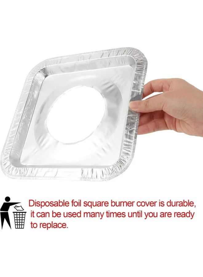 20pcs Round Disposable Aluminum Foil Stove Burner Covers for Gas and Electric Stoves - Image 3