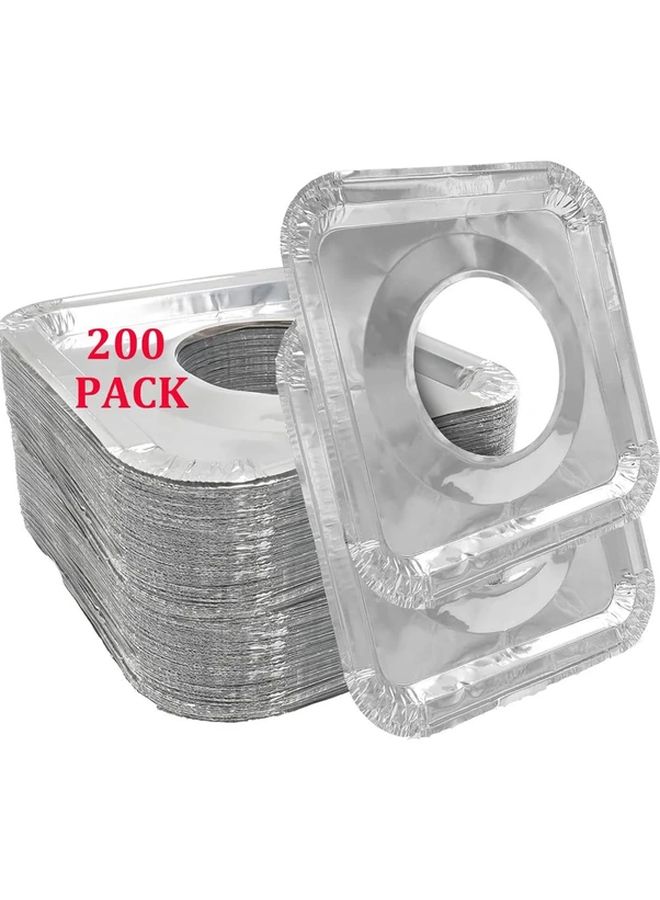 20pcs Round Disposable Aluminum Foil Stove Burner Covers for Gas and Electric Stoves - Image 2