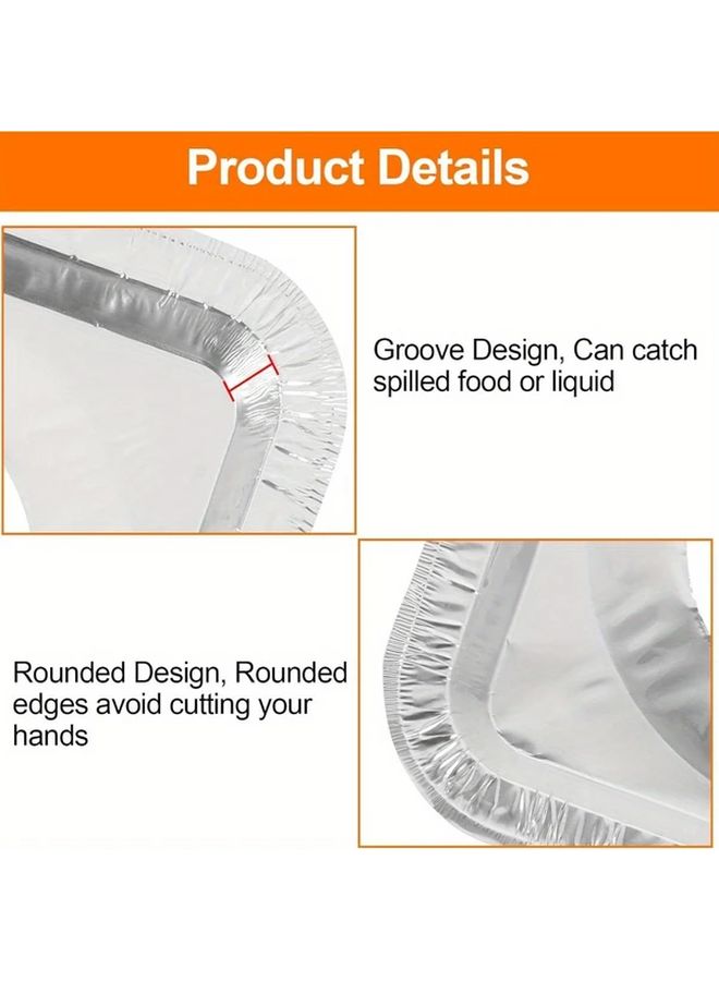 20pcs Round Disposable Aluminum Foil Stove Burner Covers for Gas and Electric Stoves - Image 5