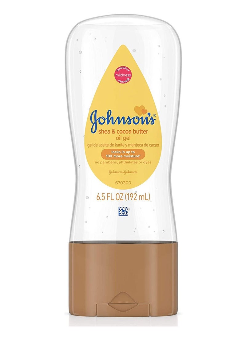 JOHNSEN'S - Johnsons Shea & Cocoa Butter oil Gel 192ml - Image 1