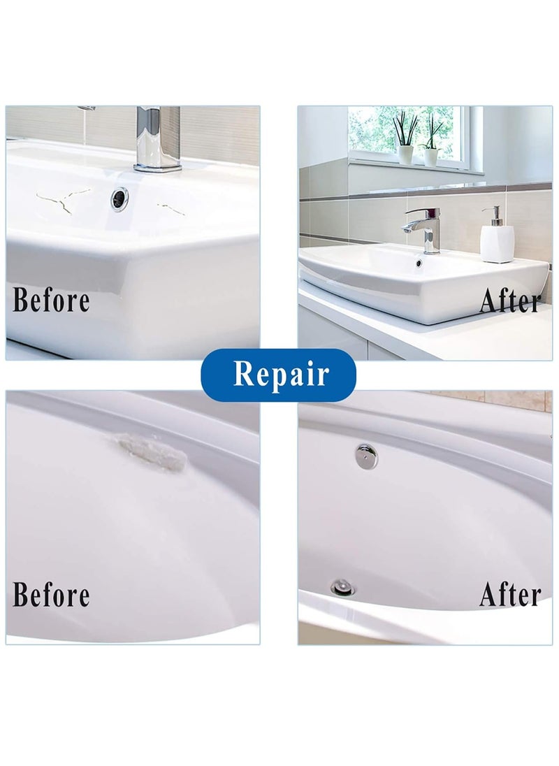 Asmaco Asmaco Bathtub And Tile Ceramic White Spray For Crack Filling Restoration And Coating Of Bathtubs, Washbasins, Ceramic Statue And Household Items Etc…  - Image 2