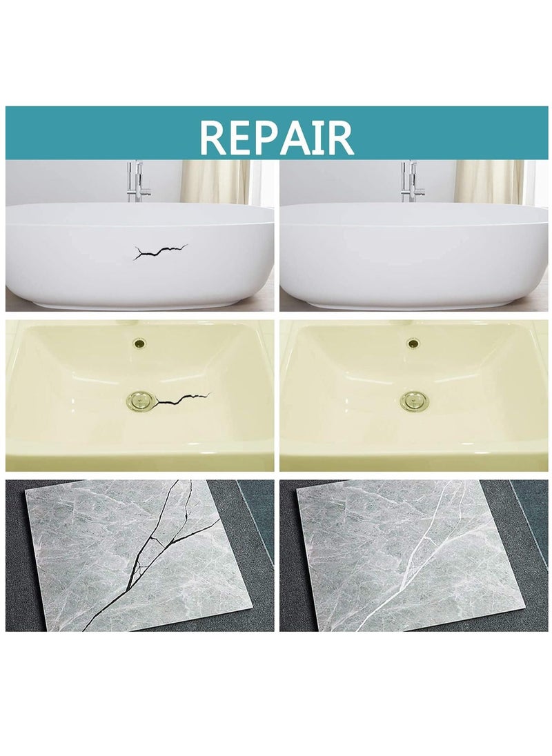 Asmaco Bathtub And Tile Ceramic White Spray For Crack Filling Restoration And Coating Of Bathtubs, Washbasins, Ceramic Statue And Household Items Etc…
