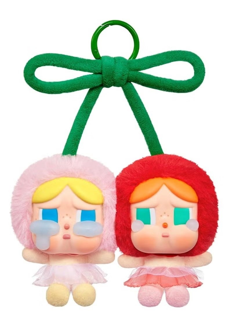 الضفدع الحقيقي بطاقة تعليق من الفينيل من سلسلة Crybaby Crying for Love (أحبك كثيرًا بالكرز) شخصيات قابلة للتجميع لعبة فنية لهواة التجميع شخصيات ألعاب هدية قطعة واحدة - Image 2