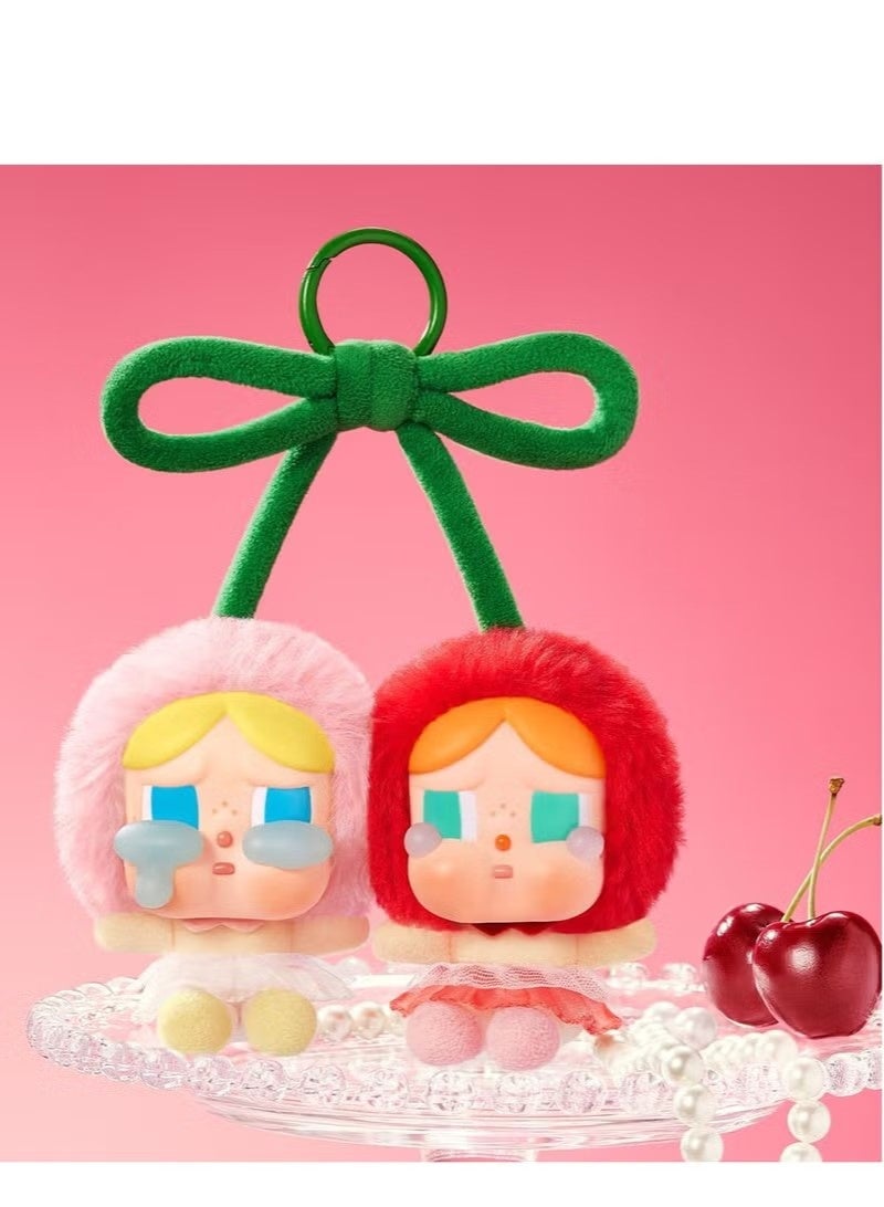 الضفدع الحقيقي بطاقة تعليق من الفينيل من سلسلة Crybaby Crying for Love (أحبك كثيرًا بالكرز) شخصيات قابلة للتجميع لعبة فنية لهواة التجميع شخصيات ألعاب هدية قطعة واحدة - Image 3