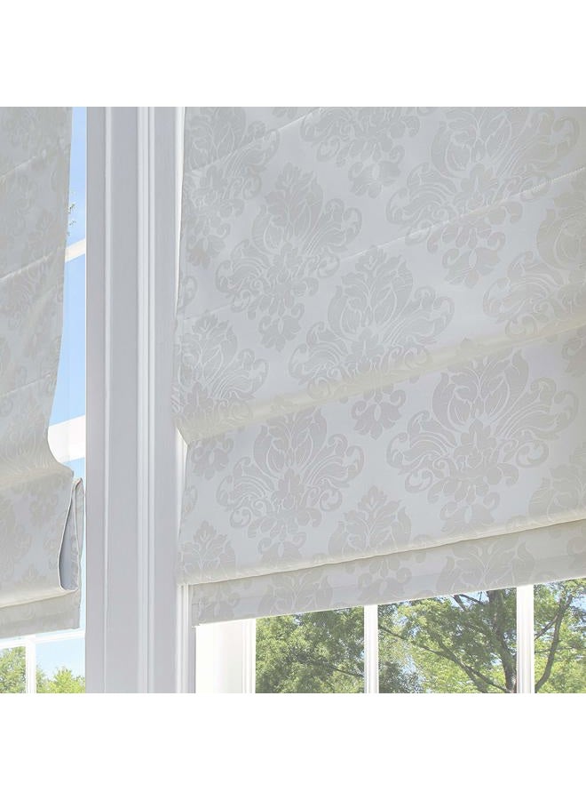 Curtainworks Damask Window Shade, 45" W x 64" L, Ivory - Image 3
