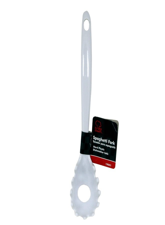 Chef Craft Basic Melamine Spaghetti/Pasta Fork, 11 inch, White - Image 2