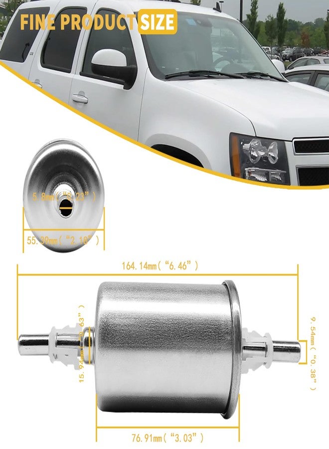OXCANO PF-2400 Gasoline Fuel Filter Compatible with 1991-2006 GM Truck/Passenger Car Fuel Injected Engines,Compatible with Chevrolet Colorado 3.5L 2004-2005, Express 3500 5.7L 1996-2002 - Image 2