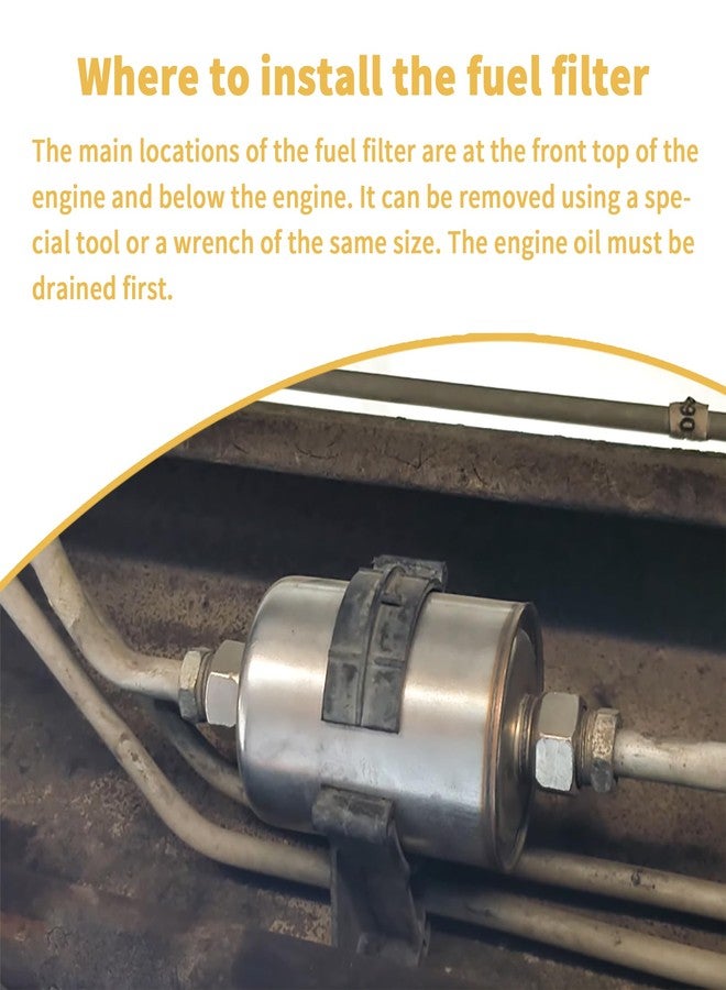 OXCANO PF-2400 Gasoline Fuel Filter Compatible with 1991-2006 GM Truck/Passenger Car Fuel Injected Engines,Compatible with Chevrolet Colorado 3.5L 2004-2005, Express 3500 5.7L 1996-2002 - Image 5