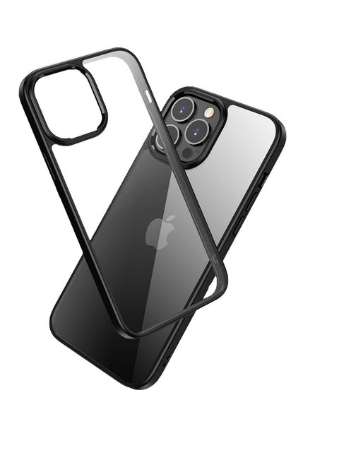 Case Compatible With iPhone 13 Pro Max (6.7 Inch), Clear Case Shockproof Hard PC +Soft Silicone [Not Yellowing] Transparent Protective Slim Case Phone (Blue)