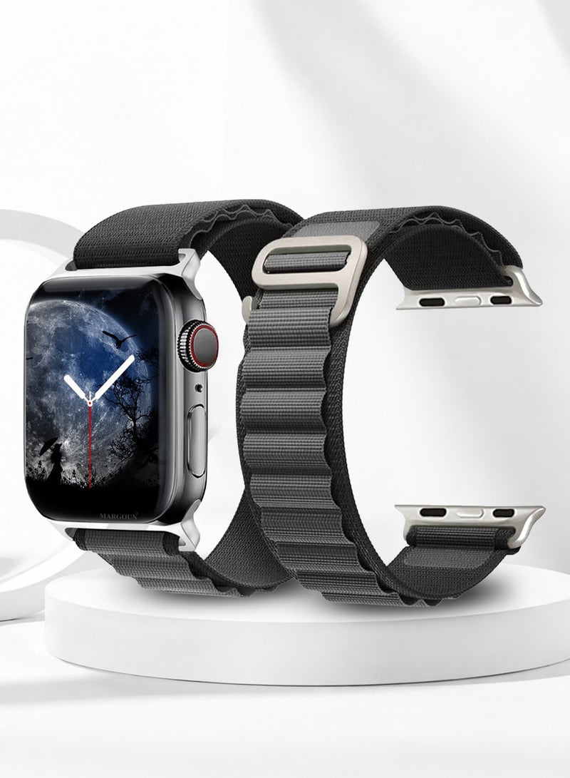 Alpine Loop Band For Apple Watch Band 38mm/40mm/41mm Nylon Woven Sport Strap Compatible with iWatch Series 7/SE/6/5/4/3/2/1 Adjustable Strap - Image 1