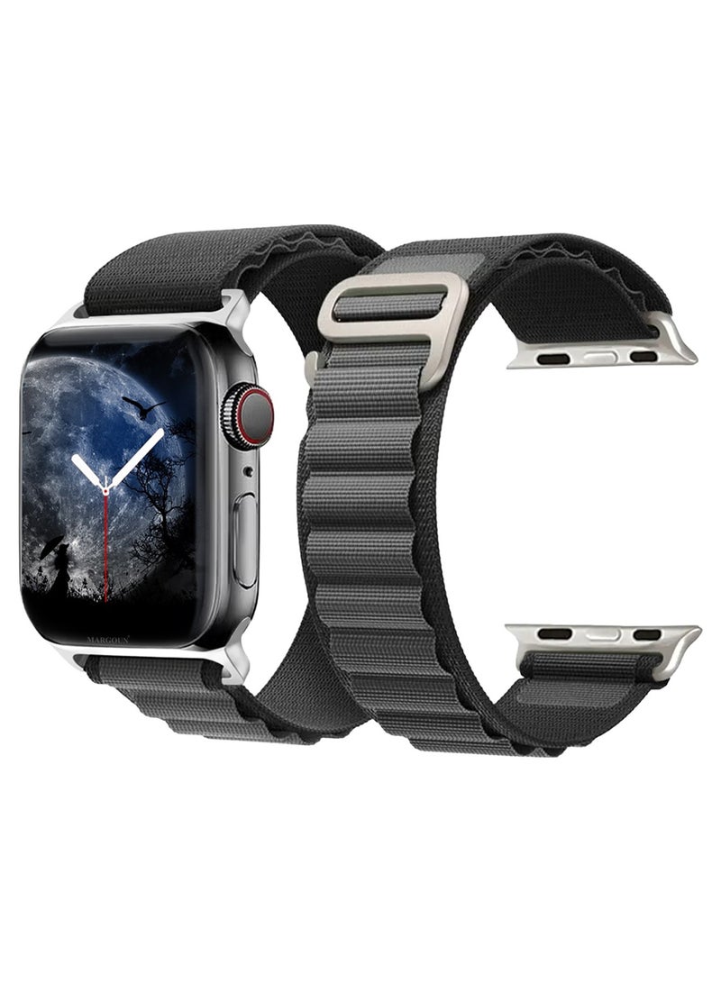 Alpine Loop Band For Apple Watch Band 38mm/40mm/41mm Nylon Woven Sport Strap Compatible with iWatch Series 7/SE/6/5/4/3/2/1 Adjustable Strap - Image 3