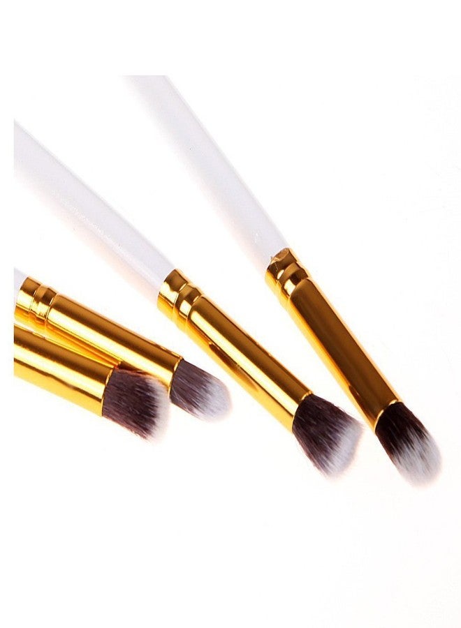 Gugzy® 4 pcs Pro Makeup Cosmetic Tool Eye Shadow Foundation Blending Brush (White Gold) - Image 5