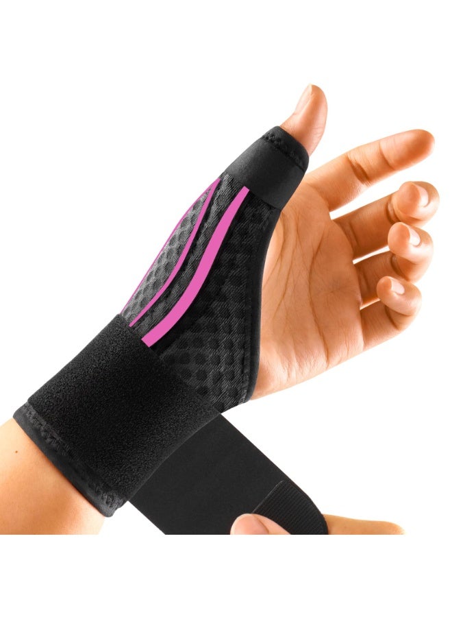 JSDUN Stable Thumb Brace for Men and Women Right Hand Left Hand Joint Thumb Spica Splint for Arthritis Pain and Support, Thumb Splint for Trigger Thumb, Wrist Brace with Thumb Support for Tendonitis, De Quervains Tenosynovitis - Image 1