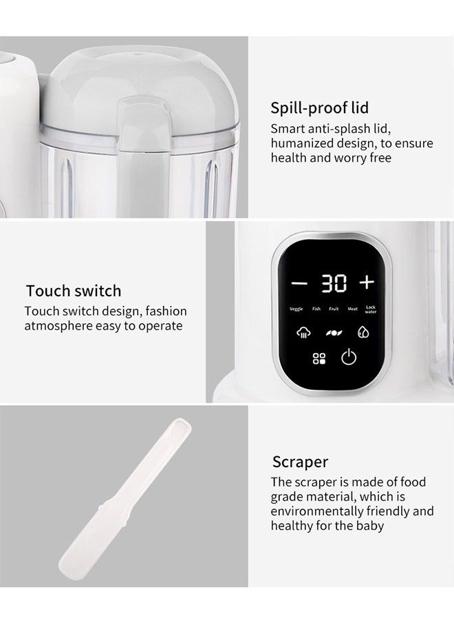 Super ZYouth - 4 in 1 Baby Food Processor, Baby Food Maker with Smart Control, Multifunctional Steaming Blender with Steam Pot, Auto Cooking and Grinding, Warming Milks,  BPA Free - Image 1