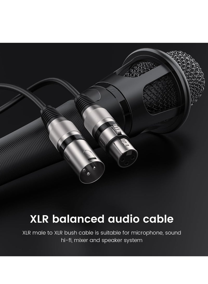 SYOSI XLR Cable 6.6FT/2M 3 Pin Balanced Male to Female Microphone Noise Cancelling Mic Speaker for Power Amplifier Audio Sound Consoles DJ Equipment - Image 2