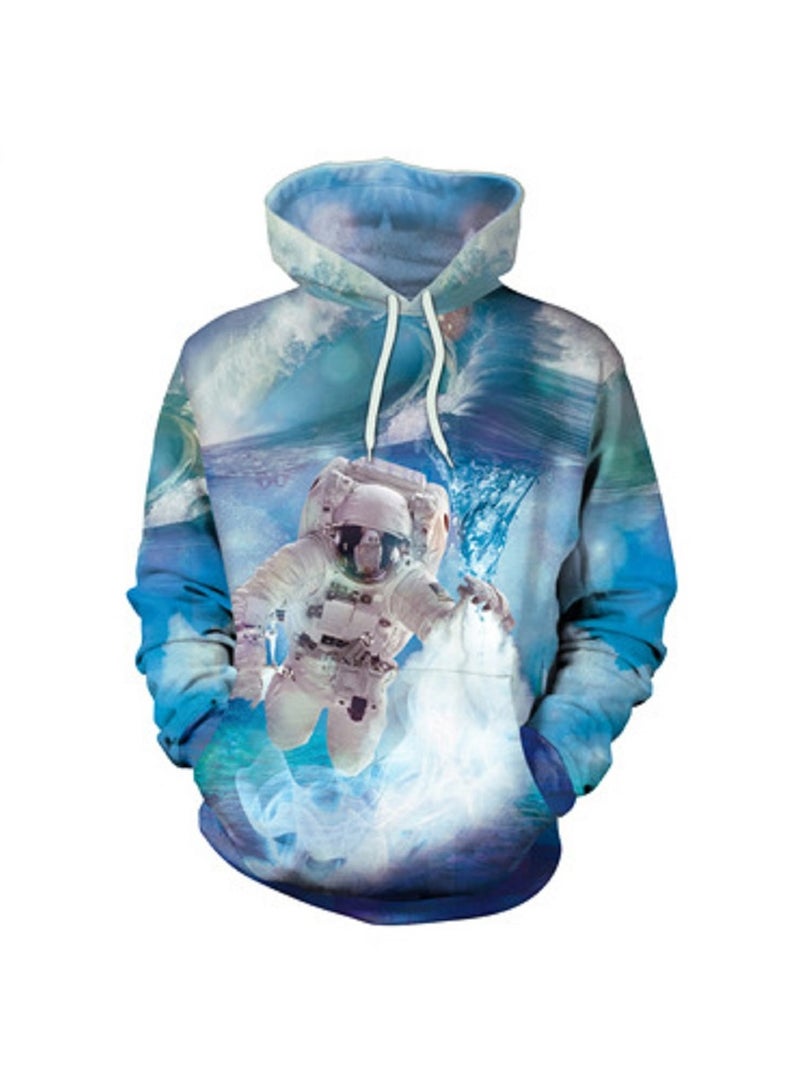 Loquat Loose Hooded 3D Digital Printed Sweater  - Image 1