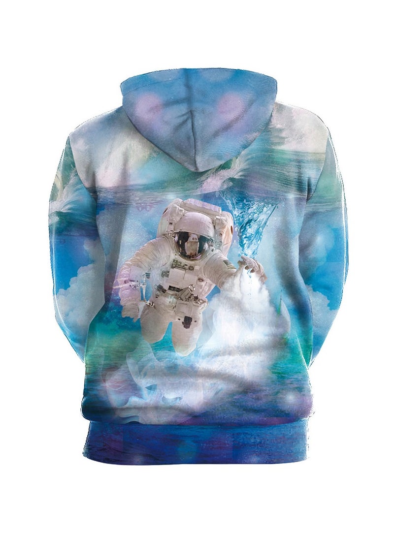 Loquat Loose Hooded 3D Digital Printed Sweater  - Image 2