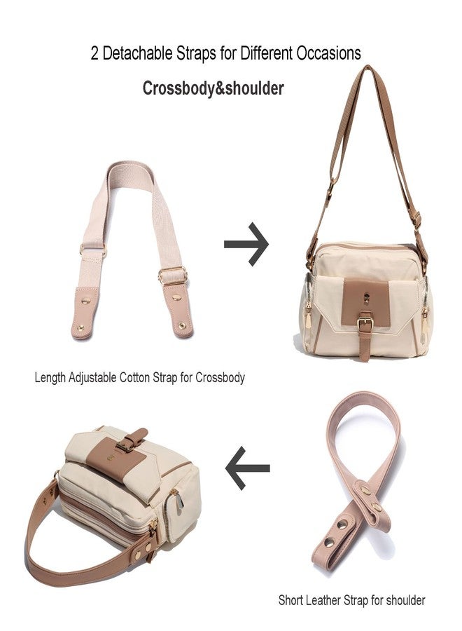 ESVAN Crossbody Bags for Women, Fashion Purses for Women Handbags Shoulder Bag with 2 Detachable Strap - Image 3