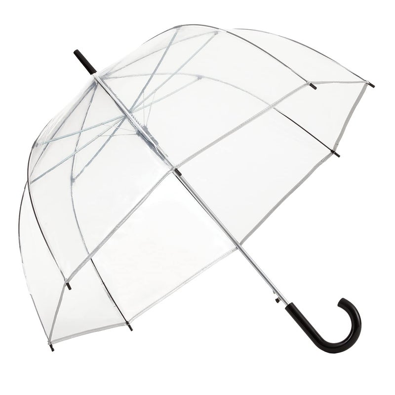 ShedRain Clear Auto Open Bubble Umbrella â€“ See Through, Rain & Windproof, for Weddings, Proms, Events - Image 1
