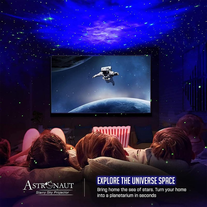 Mooyran Colorful Astronaut Galaxy Projector - Special Limited Edition Star Lights for Bedroom Astronaut Space Projector, Starry Ceiling Lamp with Timer & Remote, Adults Room Decor - Image 4