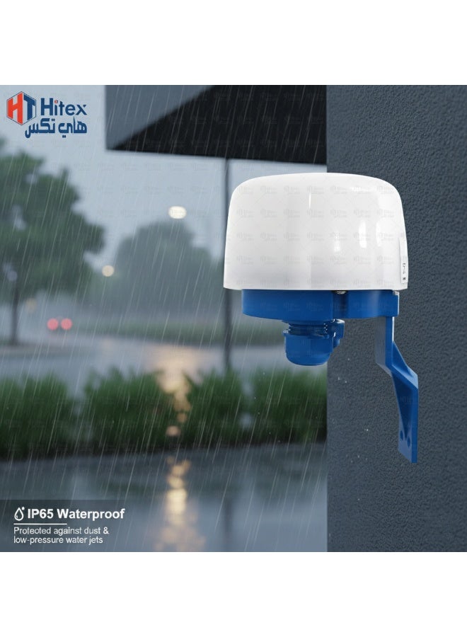 Hitex Giffex Light Sensor | Dusk to Dawn Photocell Switch | Automatic Day/Night Lighting Control | 220-240V AC Photoelectric Switch for Outdoor Lights, Street Lamps, Garden & Security Lighting (25 A) - Image 2