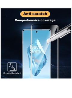 Excefore For OnePlus 12R Screen Protector with Camera Lens Protector, 9H Hardness Anti-Scratch 3D Tempered Glass flim, Case Friendly,Anti-Scratch (2+2 PACK)  - Image 2
