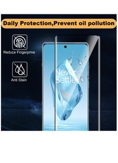 Excefore For OnePlus 12R Screen Protector with Camera Lens Protector, 9H Hardness Anti-Scratch 3D Tempered Glass flim, Case Friendly,Anti-Scratch (2+2 PACK)  - Image 3