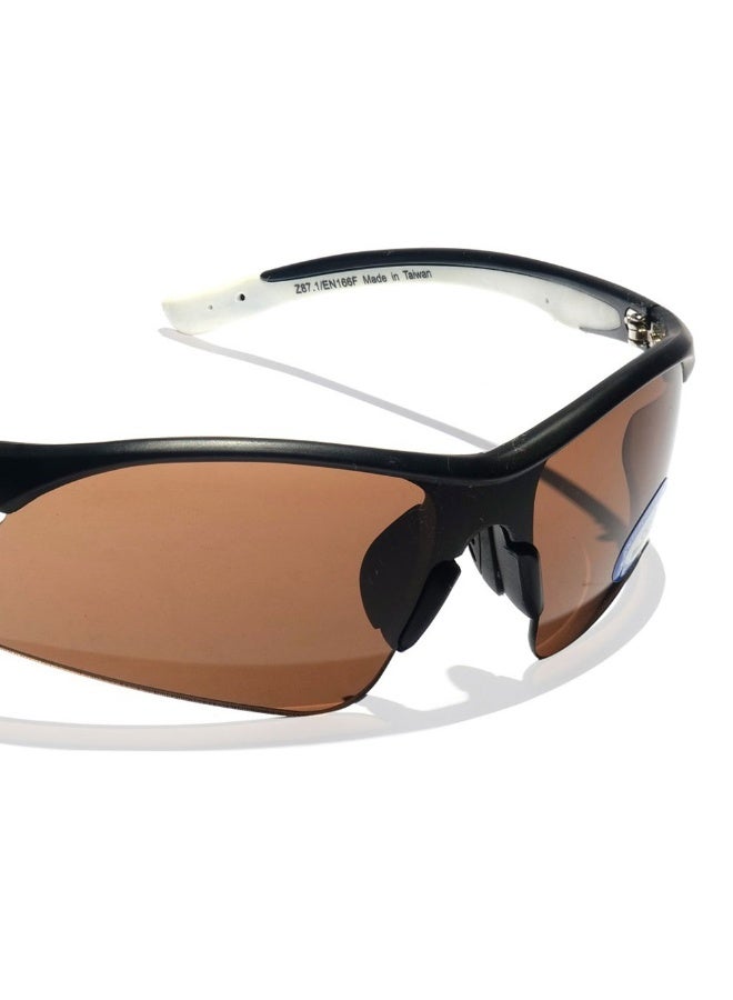 Vaultex V01 Anti Scratch Safety Spectacle, Brown Lens  - Image 2