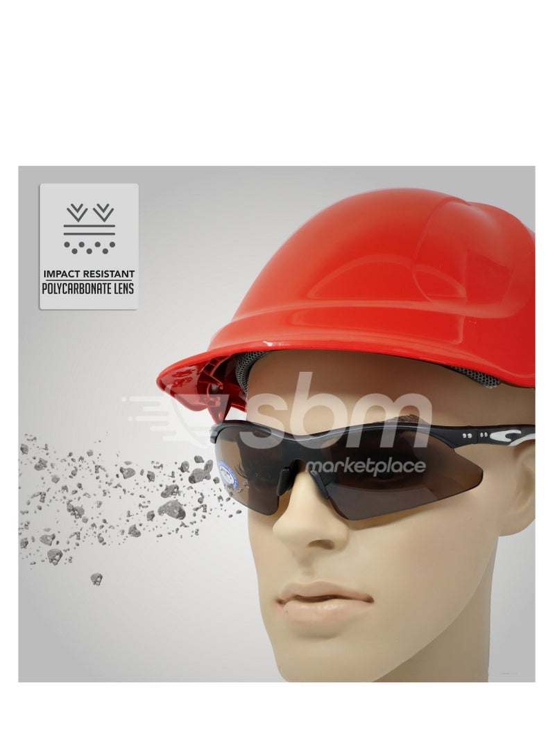Vaultex V01 Anti Scratch Safety Spectacle, Brown Lens  - Image 5