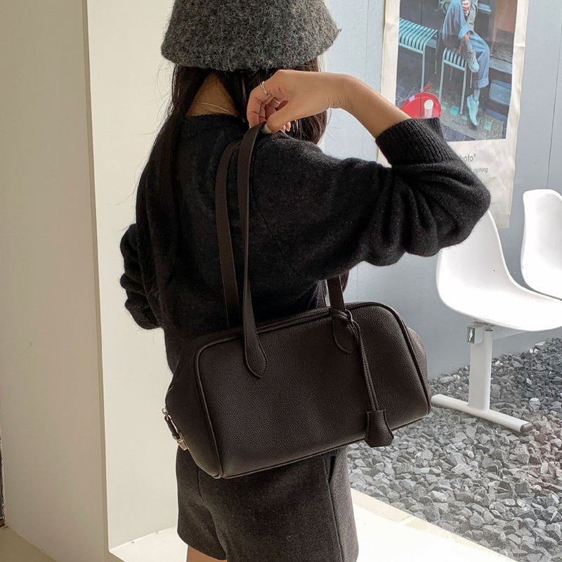 2025 Korean Style Large Capacity PU Leather Tote Bag - Image 3